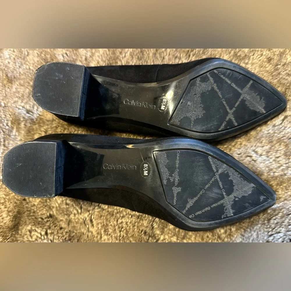 Calvin Klein Elegant Black Suede Heels